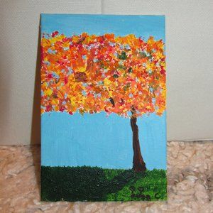Original painting by Jenaiya C. (A fall daydream)